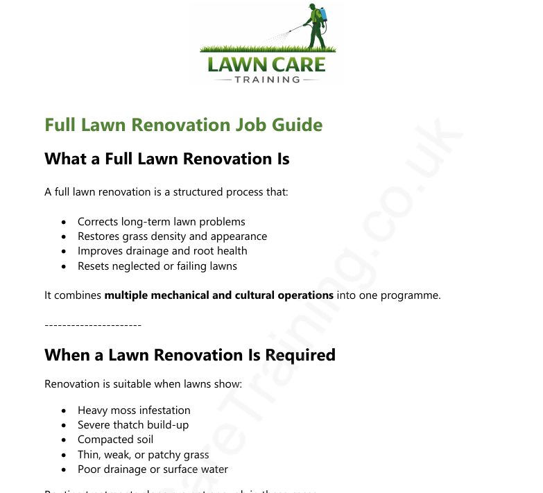 Job Guide.pdf About the Training Programme | Course for Beginners